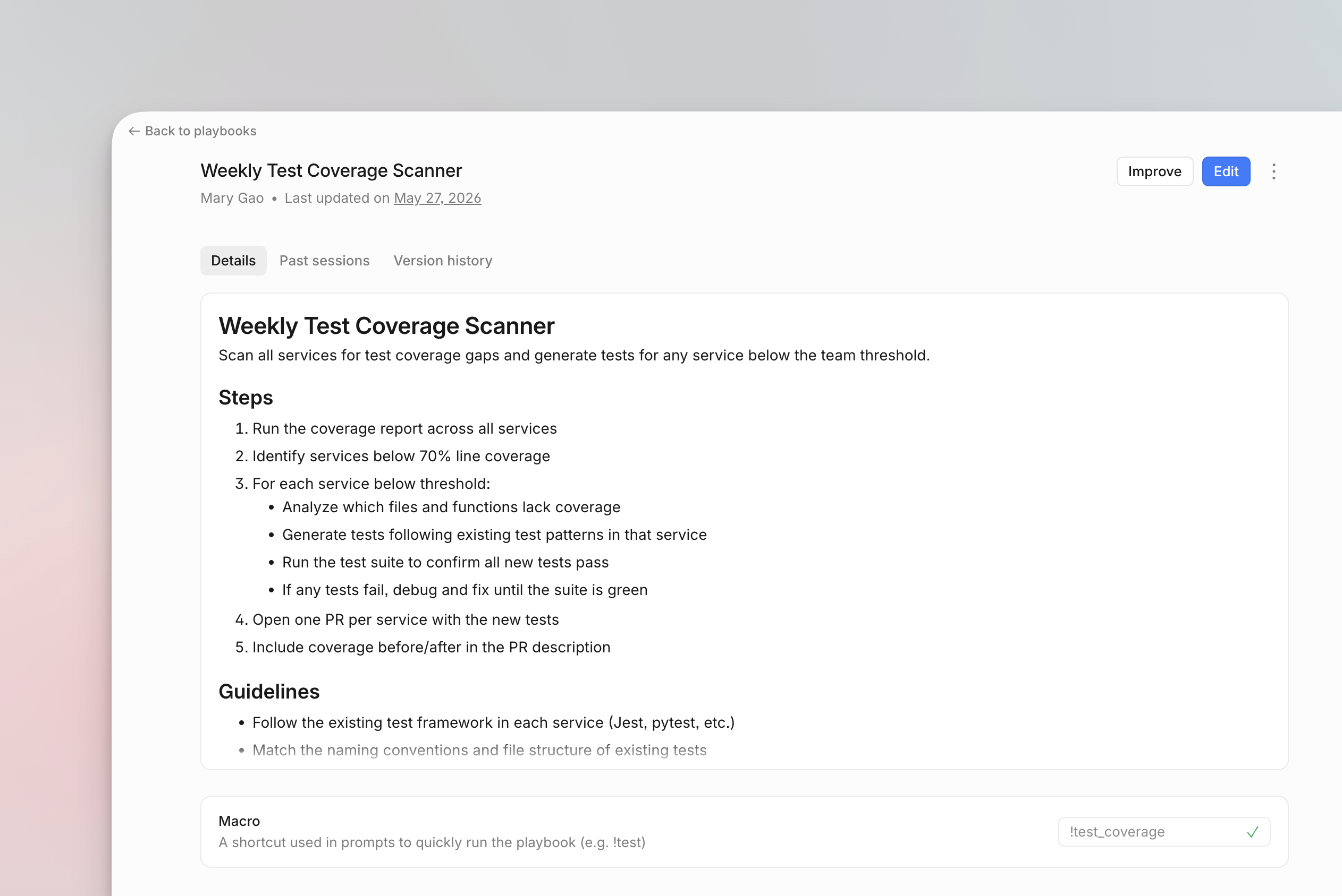 Test writing