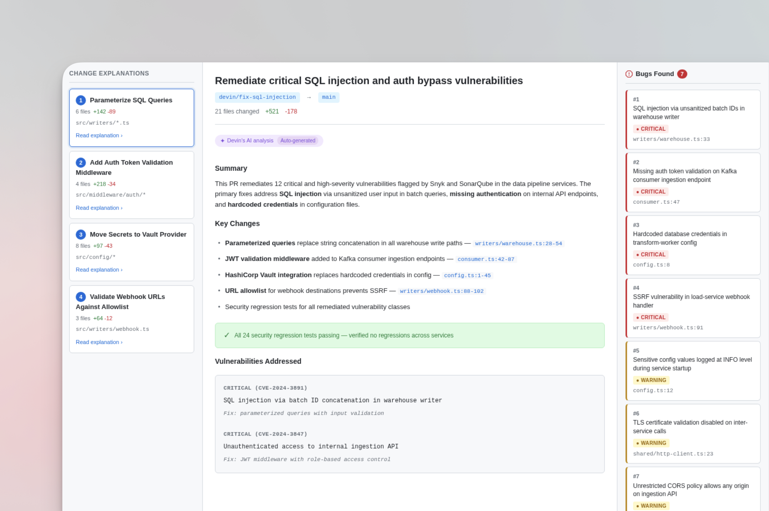 Vulnerability remediation